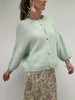 Gemini by Helen Stickad kofta med knappar Mint